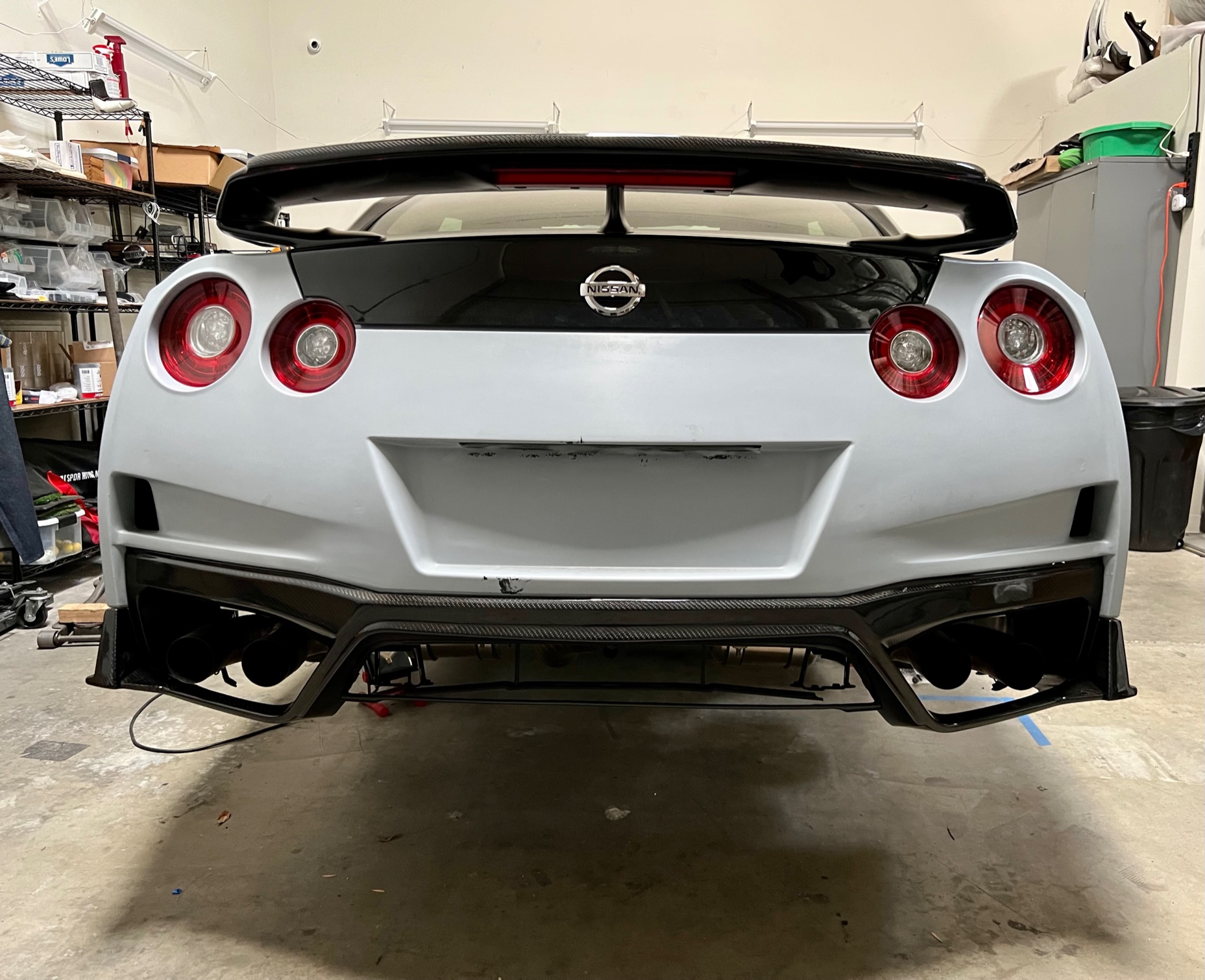 N Tune Spec T Rear Bumper Cover Frp 2017 2022 Nissan R35 Gtr Epi Motoring